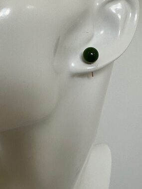 14k real gold Jade earrings